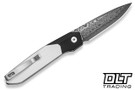 Civivi Brr15 Light C25063-DS1 - Black & White G-10 - Damascus Blade