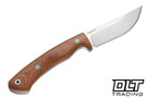 7Forge Hawkeye Hunter MagnaCut - Natural Canvas Micarta - Tiffany Blue Liners & Pins