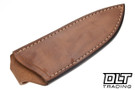 7Forge Hawkeye Hunter MagnaCut - Natural Canvas Micarta - Tiffany Blue Liners & Pins