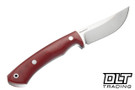 7Forge Hawkeye Hunter MagnaCut - Red Linen Micarta - Black Canvas Liners