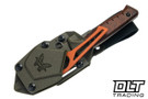Benchmade Slipridge - Stabilized Wood - MagnaCut Drop Point with Hook - 15650-COMBO