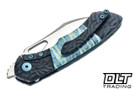 Olamic Cutlery WhipperSnapper Bolsterlock Wharnfoot - Satin Blade - Aphotic Flow Molten Titanium - Mammoth Tooth #146F - 791