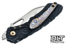 Olamic Cutlery WhipperSnapper Bolsterlock Wharnfoot - Satin Blade -  iSolo SE Aphotic Fauxtegral Flow Molten Titanium #150F - 800