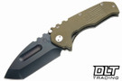 Medford Praetorian Scout M/P - Tanto D2 Black PVD Blade - OD Green G-10