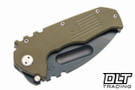 Medford Praetorian Scout M/P - Tanto D2 Black PVD Blade - OD Green G-10