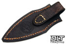 Darlington Edgecraft Scylla - Grey Curly Maple - Blue & White Liners - Black Pins