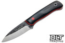 Darlington Edgecraft Kermit the Kephart - Crosscut Espresso Paper Micarta - Orange Red Natural Liners