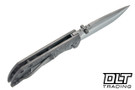 McNees PM Mac 2 3.5" - Jigged Atomic Stonewashed Titanium - MagnaCut Blade - Stonewash Hardware