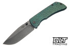McNees PM Mac 2 3.5" - Jigged Atomic Teal Titanium - MagnaCut Blade - Stonewashed Hardware