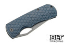 McNees 3.25" Little Dixon - Dragonscale - Atomic Blue & Bronze Titanium - MagnaCut Blade - Stonewashed Hardware
