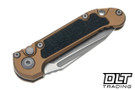 Microtech LUDT Gen III T/E - Tan Handle - Apocalyptic Blade - 1136-10APTA