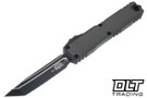Microtech Ultratech Gen IV T/E - Natural Clear Handle - Black Blade - 11234-1NC