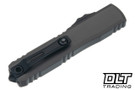 Microtech Ultratech Gen IV T/E - Natural Clear Handle - Black Blade - 11234-1NC