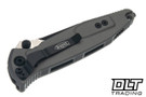 Microtech Socom Elite S/E - Natural Clear Handle - Black Blade - 160-2NC