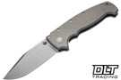 Demko AD20 XXX - Smooth Titanium - Clip Point CPM-3V Blade