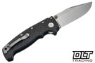 Demko AD20 XXX - Textured Carbon Fiber - Clip Point CPM-3V Blade