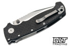 Demko AD20 XXX - Textured Carbon Fiber - Two Tone Clip Point CPM-3V Blade