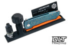 MachineWise Mojave - Teal Fine Step Titanium - Gold Topo Pattern - Stonewash S90V Blade #1534