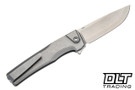 MachineWise Sonora - Ti Bolster - Smooth Titanium - Lightwash S-Grind S90V Blade #2324