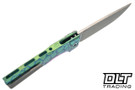 MachineWise Sonora - Ti Bolster - Green Diamond Titanium - Sea Foam Pattern - Stonewash S90V Blade #2311