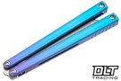 MachineWise Opus - Blue Purple Fade Titanium - Tanto S35VN Blade #719