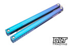 MachineWise Opus - Blue Purple Fade Titanium - Tanto S35VN Blade #719