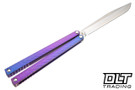 MachineWise Serif - Pink Purple Fade Titanium - Drop Point S35VN Blade #849