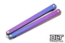 MachineWise Serif - Pink Purple Fade Titanium - Drop Point S35VN Blade #849