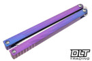 MachineWise Serif - Pink Purple Fade Titanium - Drop Point S35VN Blade #849