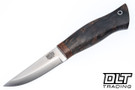 Blade Raid Custom Forest Scandi 3V Black & Brown Maple Burl