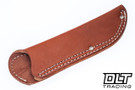 Blade Raid Classic Drop Point Hunter CPM-154 Natural Canvas Micarta  Red Liners - Brass Pins
