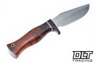 Blade Raid Custom Trail Mate 2 CPM-154 Brick Red Tigertail Maple Burl