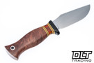 Blade Raid Custom Trail Mate 2 CPM-154 Salmon Maple Burl - C-Tek Spacer
