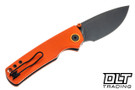 Vosteed Porcupine - Orange G-10 - Black Stonewash 14C28N Blade