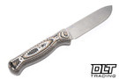 Hellbender Mudpup 5 Gen 2 - Tri-Color G-10 - Tumbled MagnaCut Blade - Kydex Sheath