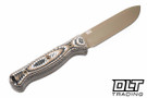 Hellbender Mudpup 5 Gen 2 - Tri-Color G-10 - Coyote Cerakote MagnaCut Blade - Kydex Sheath