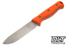 Hellbender Mudpup 5 Gen 2 - Orange G-10 - Tumbled MagnaCut Blade - Kydex Sheath