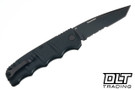 Boker Plus Kalashnikov - Black Textured Aluminium - Tanto D2 Blade - Partially Serrated