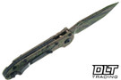 Microtech LUDT Gen III T/E - OD Green & Tan Handle - Black Splatter Blade - Signature Series - 1136S-1ODTABKSPLS