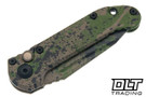 Microtech LUDT Gen III T/E - OD Green & Tan Handle - Black Splatter Blade - Signature Series - 1136S-1ODTABKSPLS