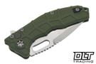 Heretic Martyr - Green Polymer Chassis - Stonewash Tanto MagnaCut Blade - H057-2A-GRN
