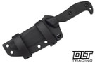 TOPS Silent Hero 4 - Black Canvas Micarta - Sniper Gray Tanto 1095 Blade