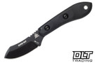 TOPS River Rat - Black G-10 - Black Rough Terrain 154CM Blade