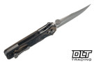 Elishewitz Custom Knives MAC V SOG Folder -Burl G-10 - Titanium Spacer - Matte S45VN Blade - #1