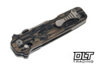 Elishewitz Custom Knives MAC V SOG Folder -Burl G-10 - Titanium Spacer - Matte S45VN Blade - #2