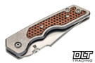 Attn2Detail MK3 Medium Gen 4 - Brightwash Titanium - Copper Tech Screen Inlay - Harpoon MagnaCut Blade