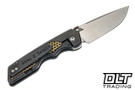 Attn2Detail MK3 Medium Gen 4 - Blackened Titanium - Brass Tech Screen Inlay - Harpoon MagnaCut Blade