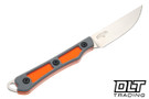 White River Shoal - Gray &  Orange Textured G-10 - MagnaCut Blade