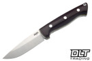 Lishen Dakota A2 - Burgundy Canvas Micarta - Thick Green Liners