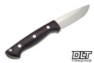 Lishen Dakota A2 - Burgundy Canvas Micarta - Thick Green Liners